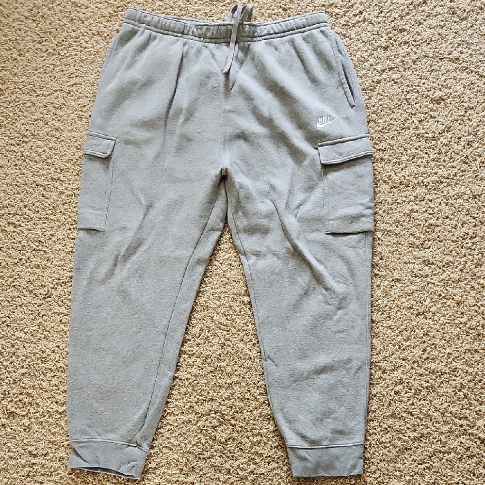 Nike Light Gray Cargo Joggers